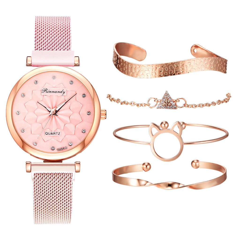 Milan Mesh Strap Watch Bracelet Suit