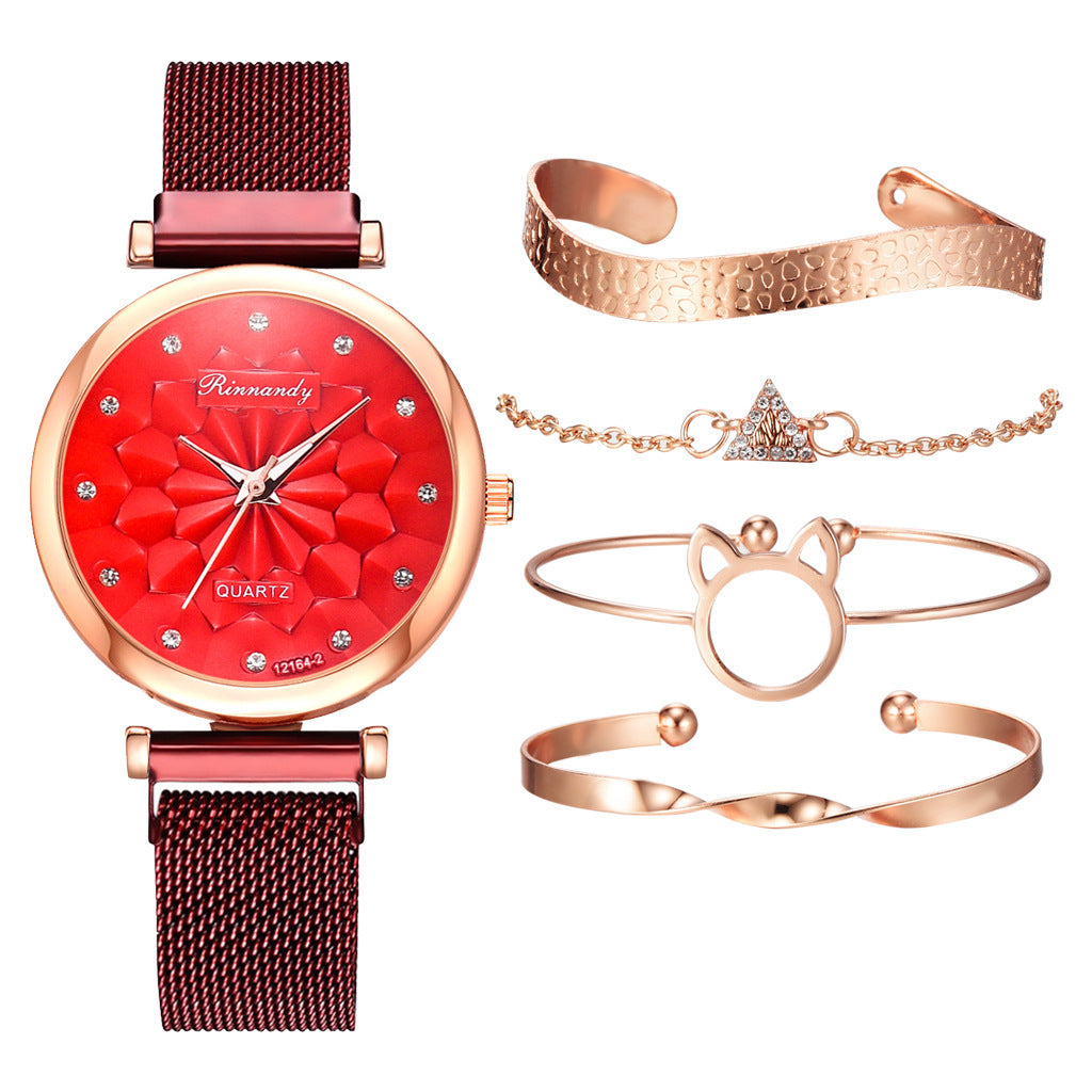 Milan Mesh Strap Watch Bracelet Suit