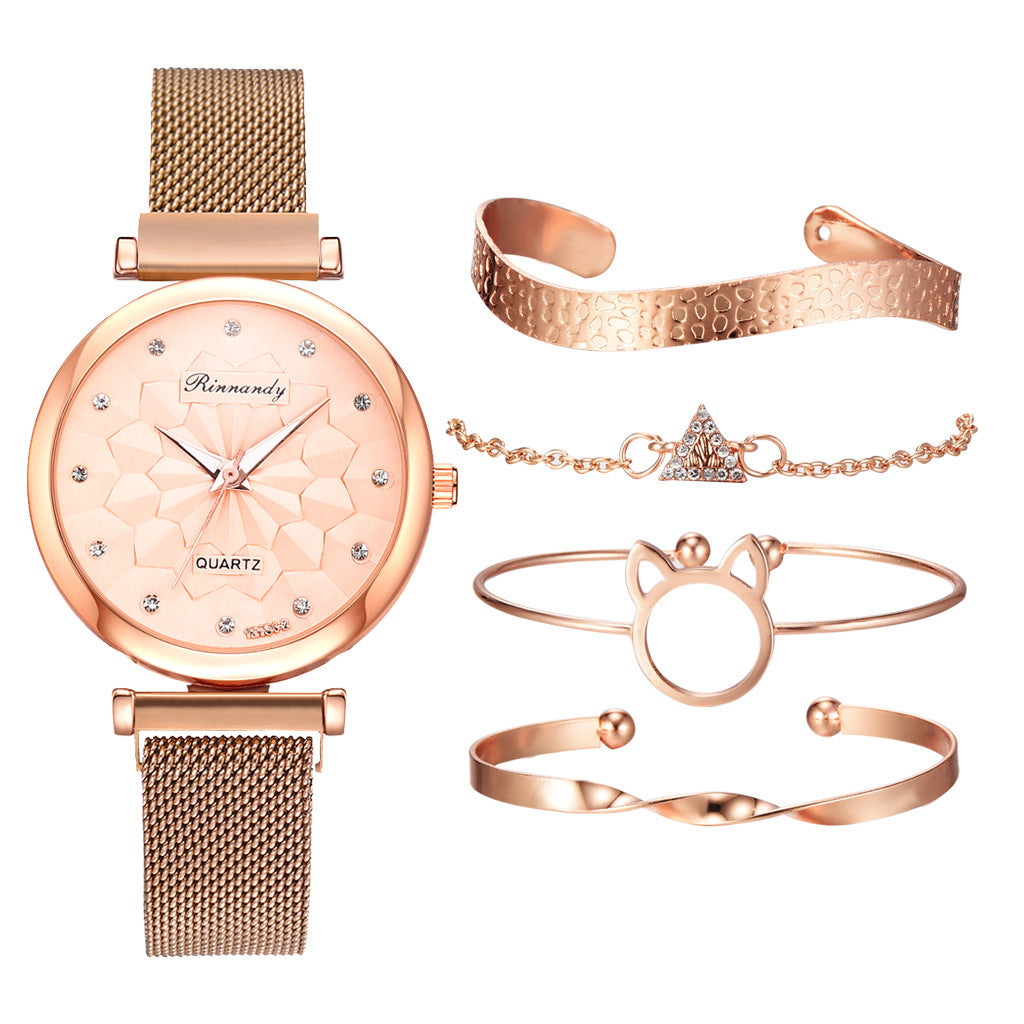 Milan Mesh Strap Watch Bracelet Suit