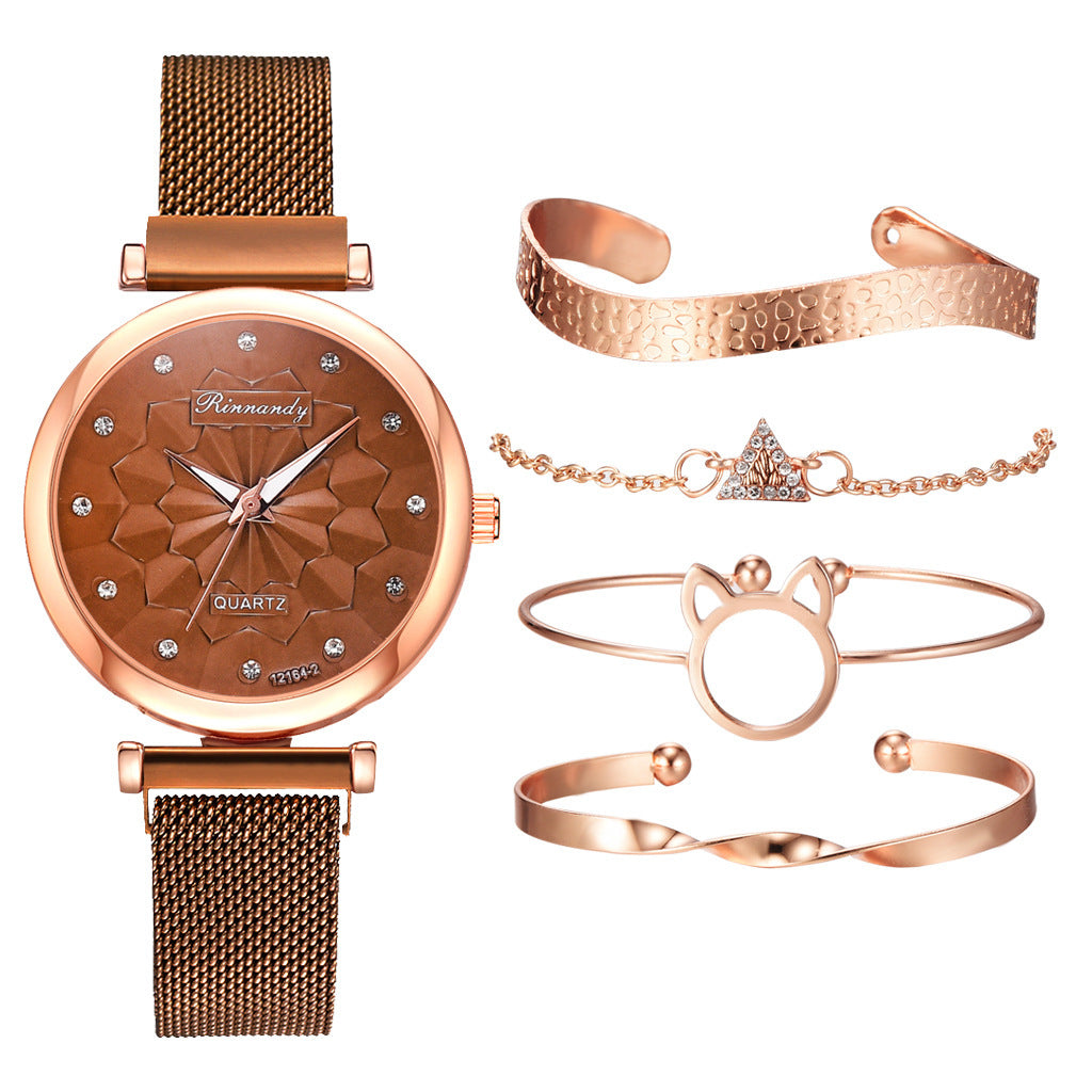 Milan Mesh Strap Watch Bracelet Suit