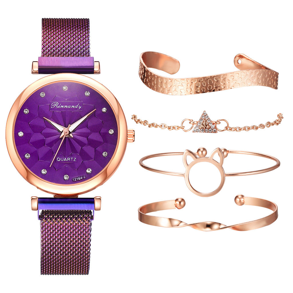 Milan Mesh Strap Watch Bracelet Suit